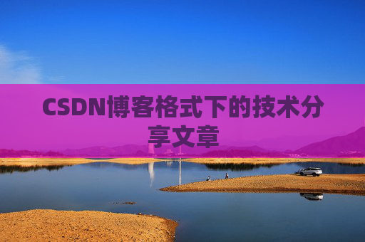 CSDN博客格式下的技术分享文章